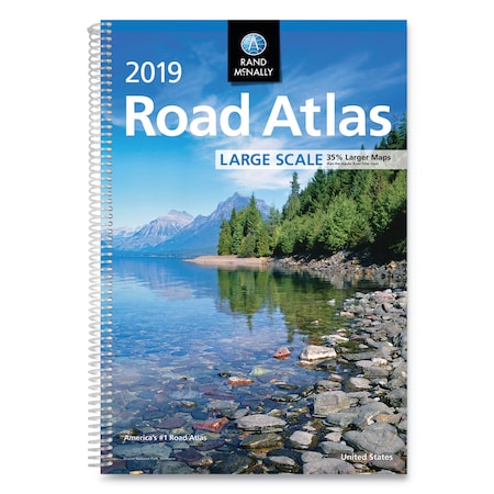 Rand Mcnally Rand McNally Road Atlases, 2019, Spiral, 264 Pages RM528019635